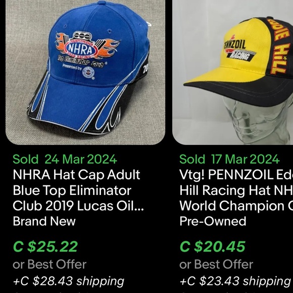 NHRA Top Eliminator Club Hat / Valcro / 2009 - Picture 8 of 9